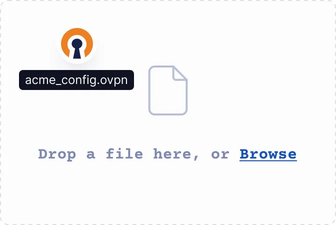 Import connection profile